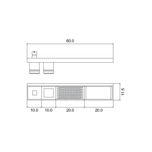 Набор аксессуаров INDA INDISSIMA BARRA 600DNE09N