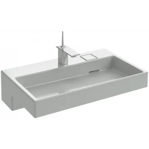 Модуль с раковиной Terrace 80 см, белый/белый, два выдвижных ящика, с подсветкой, подвесной монтаж, система push-to-open EXD9112-00+EB1186-G1C-G1C Jacob Delafon