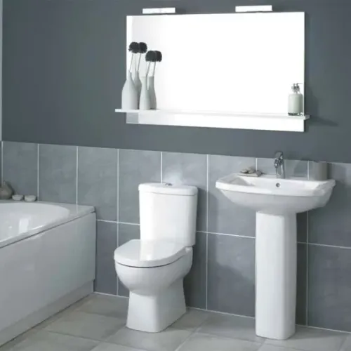 Унитаз-компакт Panache 37х65 см, нижняя подводка, универсальный выпуск, без сиденья E1370-00+E1368-00 Jacob Delafon