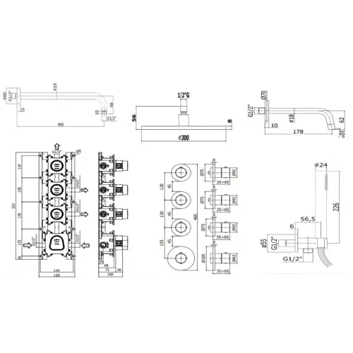 Комплект для ванны PAFFONI Modular Box KITMB019CR045KING