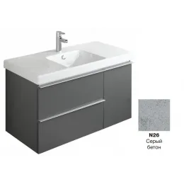 Модуль под раковину Odeon Up 102х48,5х53 см, серый бетон EB891-N26 Jacob Delafon