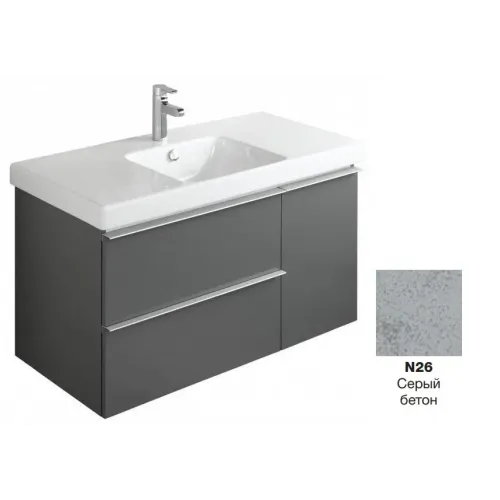 Модуль под раковину Odeon Up 102х48,5х53 см, серый бетон EB891-N26 Jacob Delafon