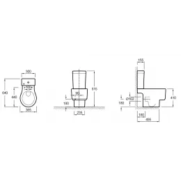 Чаша унитаза-компакта Formilia Viragio горизонтальный выпуск 4448K-00 Jacob Delafon