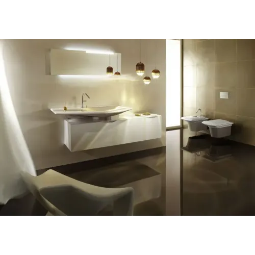 Модуль под раковину Stillness 121,1х45х40 см, темный дуб, смещенная установка раковины EB2001-P7 Jacob Delafon