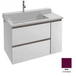 Модуль под раковину Soprano 96х53,5х63,4 см, 1 дверца, 2 ящика, сливовый EB1331-N04 Jacob Delafon