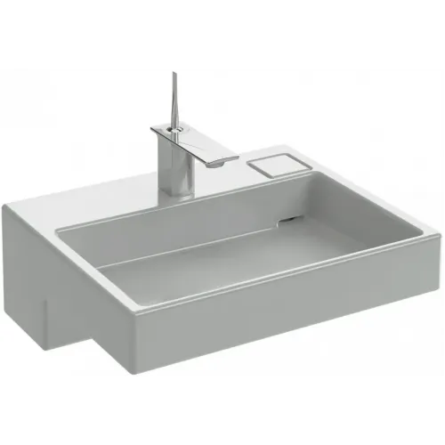 Комплект мебели для ванной Terrace 60 см, белый блестящий лак, с полочкой, подвесной монтаж, с подсветкой EXE112-00+EB1180D-NF+EB1185-G1C Jacob Delafon