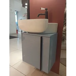 Модуль с раковиной Nouvelle Vague 45 см, аквамарин блестящий, выставочный образец, подвесной монтаж EB3045G-G91+EGK112-00/У Jacob Delafon