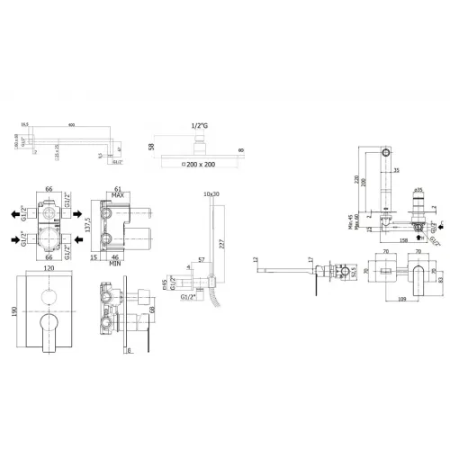 Комплект для душа Paffoni Tango KITTA018SCR105