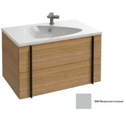 Модуль под раковину Nouvelle Vague 80х50,8х45,2 см, 2 ящика, миндальный глянцевый EB3030-G92 Jacob Delafon