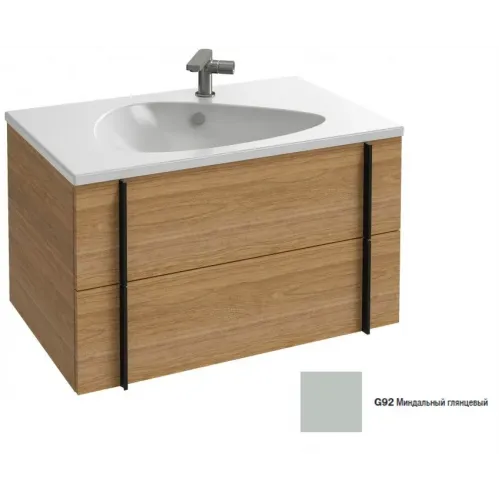 Модуль под раковину Nouvelle Vague 80х50,8х45,2 см, 2 ящика, миндальный глянцевый EB3030-G92 Jacob Delafon