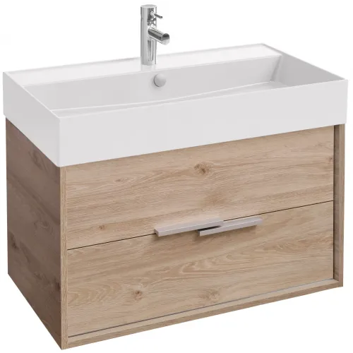 Модуль под раковину Vivienne 79,9х45,2х45,2 см, 2 ящика, дуб давос натуральный EB1667-E75-E75 Jacob Delafon
