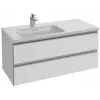 Модуль под раковину Vox 100х46х45 см, белый блестящий, встроенные ручки, для левосторонней раковины, 2 выдвижных ящика EB2025-RA-N18 Jacob Delafon