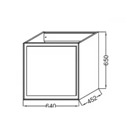 Модуль под раковину Rythmik pure 64х45,2х65 см, оливковый матовый EB1770-M47 Jacob Delafon