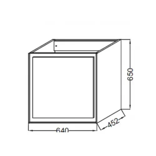 Модуль под раковину Rythmik pure 64х45,2х65 см, оливковый матовый EB1770-M47 Jacob Delafon