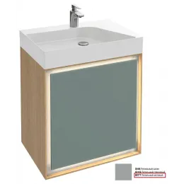 Модуль под раковину Rythmik pure 64х45,2х65 см, подсветка, 1 ящик, пепельный матовый EB1770-M77 Jacob Delafon