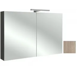 Зеркало Odeon Up 70х65 см, шкаф, ореховое дерево, светодиодная подсветка, с подсветкой EB786-E16 Jacob Delafon