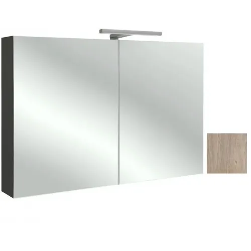 Зеркало Odeon Up 70х65 см, шкаф, ореховое дерево, светодиодная подсветка, с подсветкой EB786-E16 Jacob Delafon