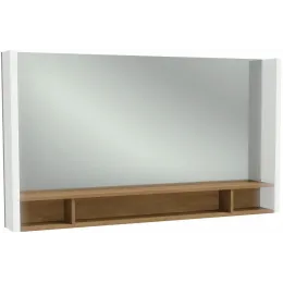 Комплект мебели для ванной Terrace 120 см, блестящий белый лак, раковина без подсветки, подвесной монтаж, с подсветкой EXB112-00+EB1183-NF+EB1188-G1C Jacob Delafon