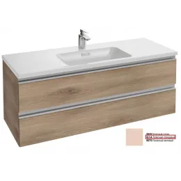 Модуль под раковину Vox 120х46х45,2 см, 2 ящика, телесный глянцевый, встроенные ручки EB2021-RA-G1A Jacob Delafon