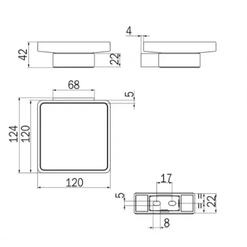 Мыльница INDA INDISSIMA A88110NE21