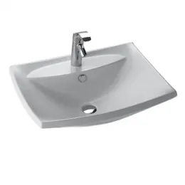 Подвесная раковина Escale 65х52х15 см, одно сквозное отверстие для смесителя, два размечено, санфарфор E1211-00 Jacob Delafon