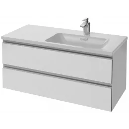 Модуль под раковину Vox 100х46х45,2 см, 2 ящика, белый глянцевый, встроенные ручки EB2026-RA-N18 Jacob Delafon