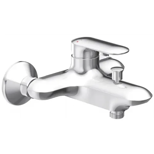 Настенный смеситель Kumin неповоротный излив, с выходом на душ (без лейки) E99460-CP Jacob Delafon