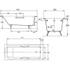 Чугунная ванна Parallel 170х70 см, антискользящее покр. E2947-00 Jacob Delafon