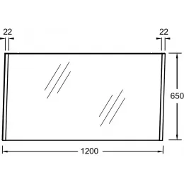 Зеркало Sherwood 120х65 см, состаренный дуб EB1838RU-P13 Jacob Delafon