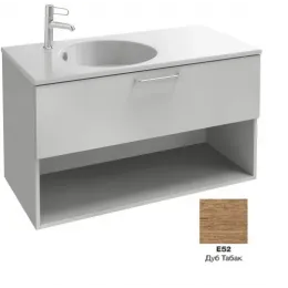 Модуль под раковину Odeon Rive Gauche 100х50,8х56,8 см, 1 ящик, 1 ниша, дуб табак, ручки хром EB2554-R5-E52 Jacob Delafon