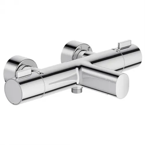 Настенный смеситель Cuff с выходом на душ (без лейки), неповоротный излив, термостат E37037-CP Jacob Delafon