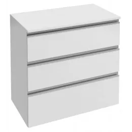 Тумба для ванной Vox 3 ящика, черное дерево, встроенные ручки, подвесной монтаж 80х46 см EB2066-RA-E15 Jacob Delafon