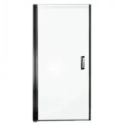 Душевая дверь в нишу Contra 90х200 см, матовый, реверсивная, 6 мм, черный профиль E22T90-BL Jacob Delafon
