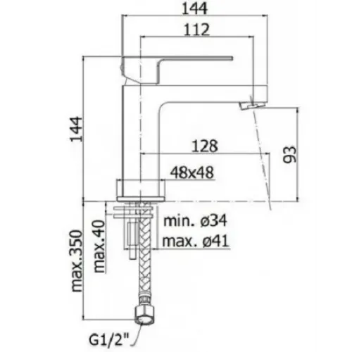 Смеситель для раковины Paffoni Elle EL071CR