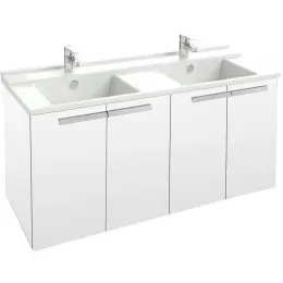 Модуль под раковину Struktura 117х47х56 см, белый блестящий, 4 дверцы EB1283-N18 Jacob Delafon