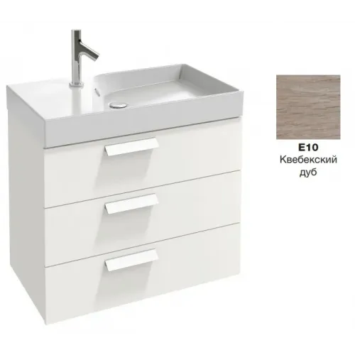 Модуль под раковину Rythmik 79,5х45х63,4 см, квебекский дуб, 3 выдвижных ящика EB1309-E10 Jacob Delafon