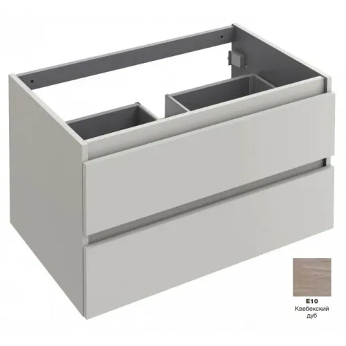 Модуль под раковину Parallel 80х50х45 см, квебекский дуб, 2 выдвижных ящика, с отверстием для сифона EB1703-E10 Jacob Delafon