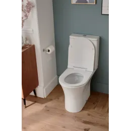 Унитаз-компакт Aleo 37,6х65 см, горизонтальный выпуск, нижняя подводка, безободковый, без сиденья ETAL212-0+UJAL102-0 Jacob Delafon