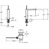 Смеситель для умывальника Composed поворотный излив, с донным клапаном E73053-CP Jacob Delafon