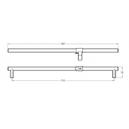 Душевой гарнитур Flipside с лейкой, шлангом, 4 режима E15865-CP Jacob Delafon