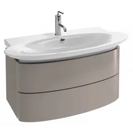 Модуль с раковиной Presqu'ile 100 см, цвет серый титан лак, подвесной монтаж E4436-00+EB1104-N21 Jacob Delafon