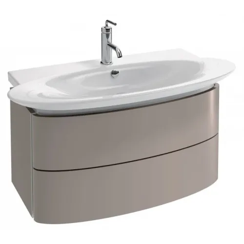 Модуль с раковиной Presqu'ile 100 см, цвет серый титан лак, подвесной монтаж E4436-00+EB1104-N21 Jacob Delafon