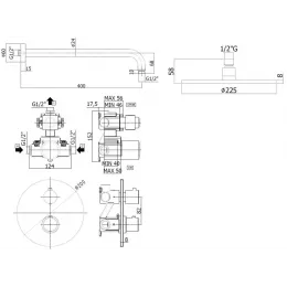 Комплект смесителей PAFFONI Light KITLIQ013BO