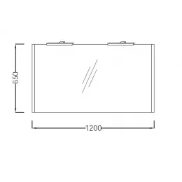 Зеркало Lignum 120х65 см, пепельный дуб, с подсветкой, с подсветкой EB1264RU-P01 Jacob Delafon