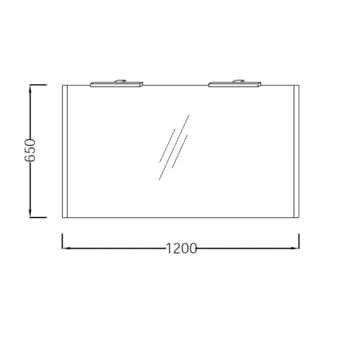 Зеркало Lignum 120х65 см, пепельный дуб, с подсветкой, с подсветкой EB1264RU-P01 Jacob Delafon
