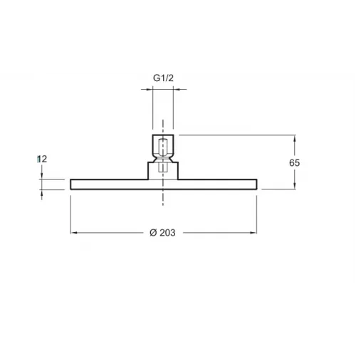 Лейка верхнего душа Eo 21 см, round, без держателя E14536-CP Jacob Delafon