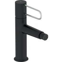 Смеситель для биде Odeon Rive Gauche ручка хром, чёрный цвет, с донным клапаном E21033-CP-BL Jacob Delafon
