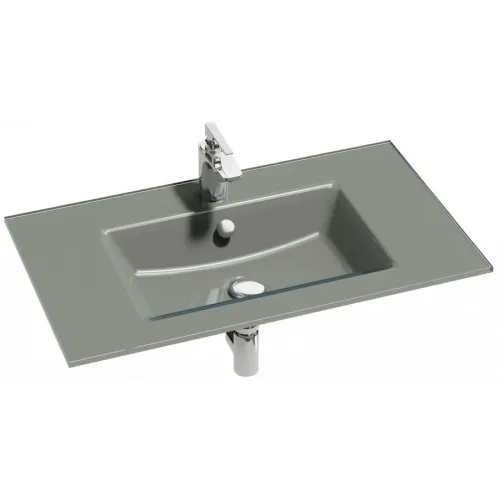 Мебельная раковина Vox 80,6х46,5 см, глянцевый серый EB2104-DD2 Jacob Delafon