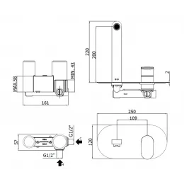 Смеситель для раковины Paffoni Candy CA105CR