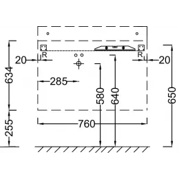 Модуль под раковину Soprano 76х53,5х63,4 см, 2 ящика + 1 дверца, сливовый EB1330-N04 Jacob Delafon